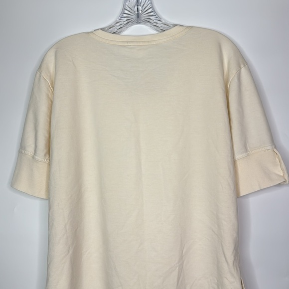 June + Delancey Vneck Short Sleeve Blouse Size Medium NWT - Picture 5 of 9